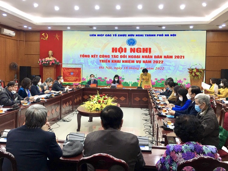 Liên hiệp các tổ chức hữu nghị TP Hà Nội phát động phong trào thi đua năm 2022 với 06 nội dung cụ thể