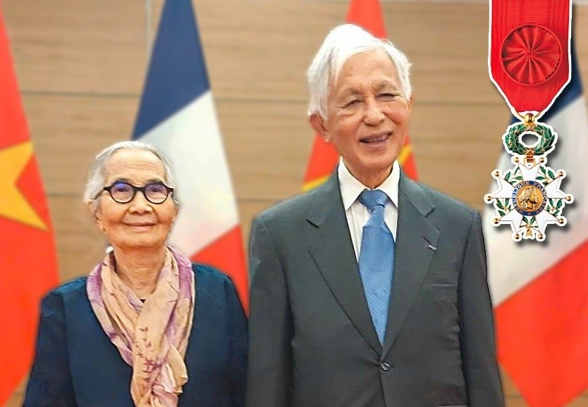 Vợ chồng Giáo sư Trần Thanh Vân được thăng cấp Huân chương Bắc Đẩu Bội tinh của Pháp