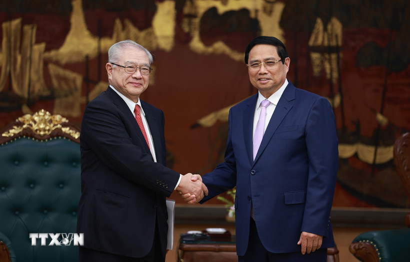 Thủ tướng tiếp Chủ tịch Hội hữu nghị Nhật Bản-Việt Nam khu vực Kansai