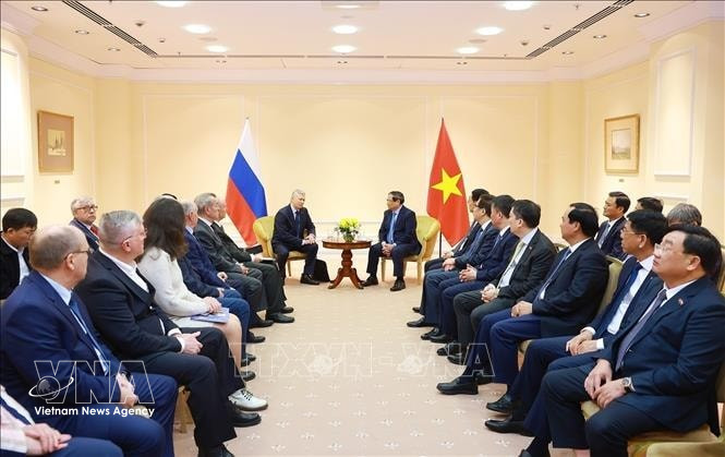 PM meets leaders of Russia–Viet Nam Friendship Association, Russian War Veterans
